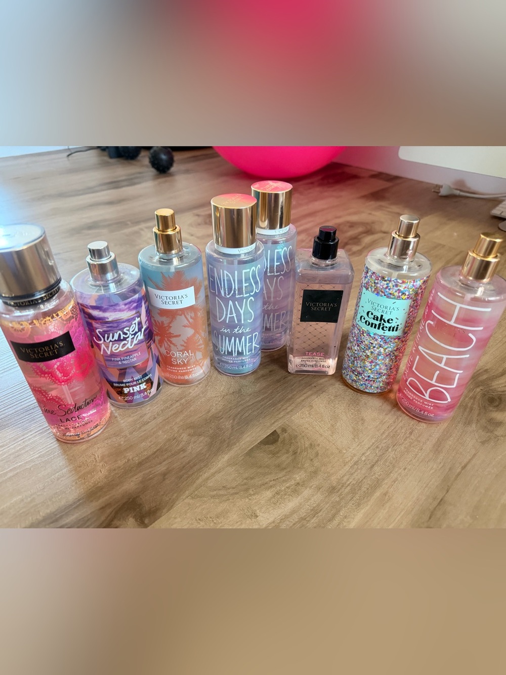 Victoria's Secret Body Mist Lot Endless Days Summer Fragrance Cake Tease Nectar